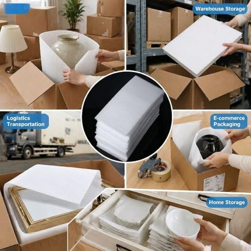 5Pcs 36x48inch Foam Pouches,Multi-size Extra Large Foam Pouches. - size: 36x48inch 1MM