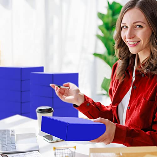 15 Pcs Royal Blue Cardboard Boxes Shipping Boxes, Recyclable Colored Corrugated Cardboard Box Small Mailing Storage Gift Boxes for Shipping, Mailing, Gifts Packaging, 6x6x2" (Royal Blue) - color: Royal Blue