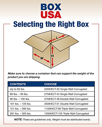 BOX USA 18 x 10 x 6 Corrugated Cardboard Boxes, Medium 18"L x 10"W x 6"H, Pack of 25 | Shipping, Packaging, Moving, Storage Box for Home or Business, Strong Wholesale Bulk Boxes