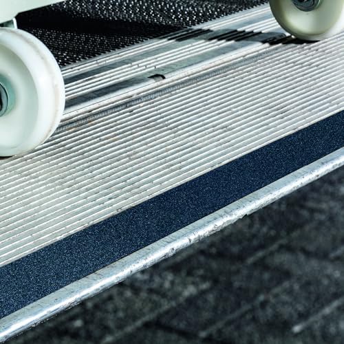 Durable DURALINE Grip+ Floor Tape, Non-Slip Black, 2" x 50ft - color: Black, size: 50 mm x 15 m