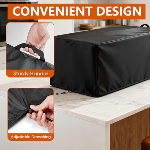 Cover Compatible with HTTSICHI Deep Fryer -12 L, 420D Waterproof Electric Deep Fryer Cover, Mini Fryer Covers, 17.3"D x 11"W x 12.3"H, SZ-ZL-BT - size: For HTTSICHI : 17.3"D x 11"W x 12.3"H