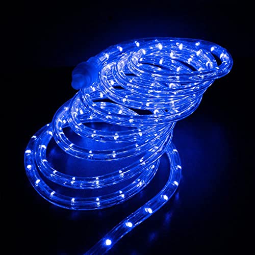 150ft LED Rope Lights Outdoor, 1080 LED Connectable and Flexible Tube Lights with 8 Modes, Waterproof LED Rope Lighting for Garden, Patio, Bedroom, Party, Pool, Indoor Outdoor Decoration (Blue) - color: Blue, size: 150ft