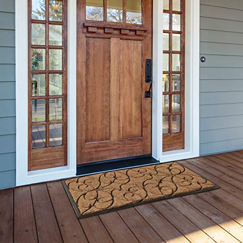 Calloway Mills Applegate Heavy-Duty Coir and Rubber 30" X 48" Doormat - size: 2'6" x 4' (Rectangular)