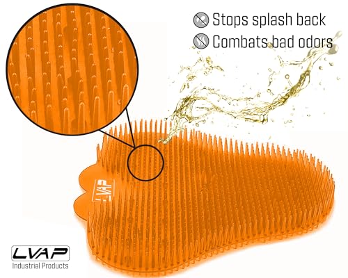 LVAP Urinal Screen Deodorizer (12-Pack) - Anti-Splash Urinal Cakes, Toilet Deodorizer, Urinal Screens for Commercial Restrooms, 5,000 Flushes, Orange Scent - color: Orange 12pcs, size: 1 Count (Pack of 12)