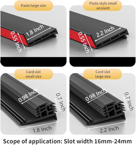Two-Piece Set Window Rain Drip Guard, 43" L×2.2" W Weather Stripping, Outdoor Self-Adhesive Window Rain Deflector, Weatherproof Sill Water Barrier Strip (Large)