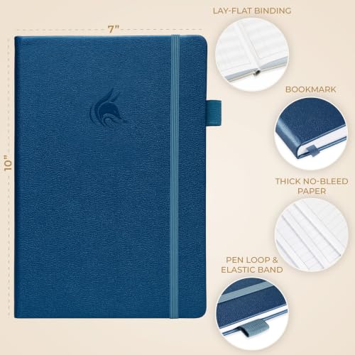 Clever Fox Check Register Book, Checkbook Ledger, 7x10 Mystic Blue - color: Mystic Blue, size: Smaller than A4 (7" x 10")