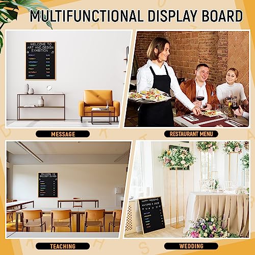 BBTO 1 Pcs Large Felt Letter Board Sign 24 x 30 Inch, Changeable Letter Board with Boxes, Large Felt Menu for Restaurant Announcements, Restaurant Menus (Black,Classic) - color: Black, size: Classic