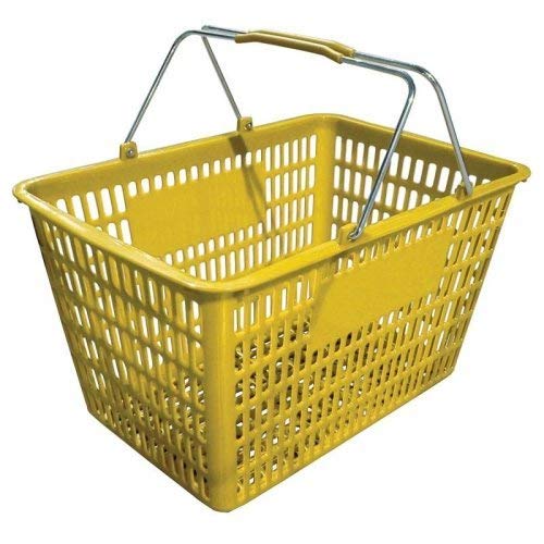 Fma Omcan Plastic Shopping Basket (Yellow) - color: Yellow