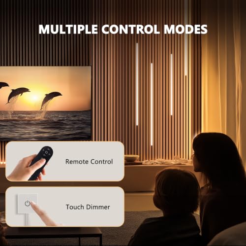 V4light 16.4ft Silicone LED Light Strip CRI90 Dot-Free Wood Slat Wall Light - size: Touch Control