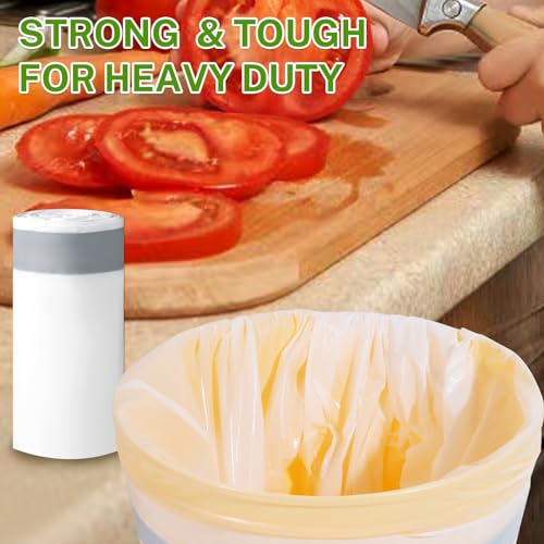 15 Gallon Tall Kitchen Trash Bags Drawstring - 1.2 Mil Thick White Garbage Bag for Office Kitchen, 45 Count - style: 15 Gallon Drawstring