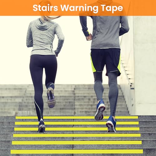 TAPEBEAR Floor Tape Yellow Vinyl Tape 2" x 36 yds Safety Warning Stripe - color: Yellow, size: 3Rolls/2" x 36Yards