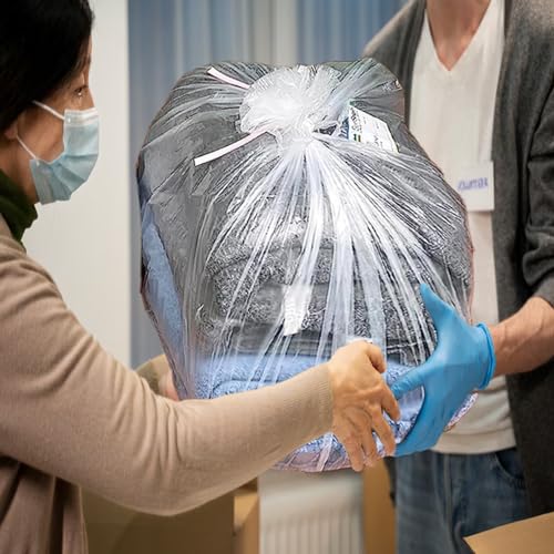 BEIDOU-PAC 33 Gallon Trash Bags, 250 Count Bulk, Heavy Duty Clear Plastic Recycling Garbage Bags, Multi-purpose Can Liners for Business Home Commercial, Industrial Contractors, Storage & Outdoor - style: 33 Gallon |250 Count(Value Pack)