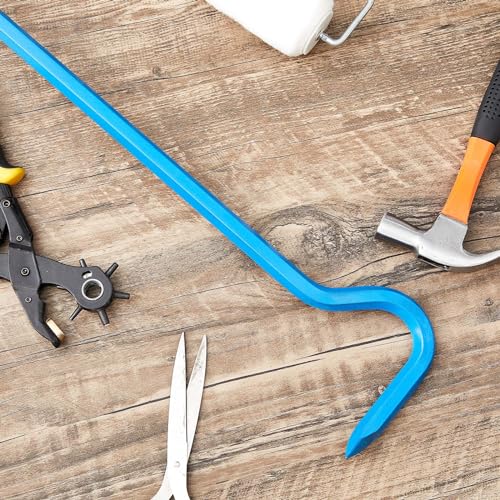 Therwen 2 Pcs 36 Inch Manhole Cover Hook Tool, 5/8" Hex Alloy Steel, Blue - color: Blue, size: 36 Inch