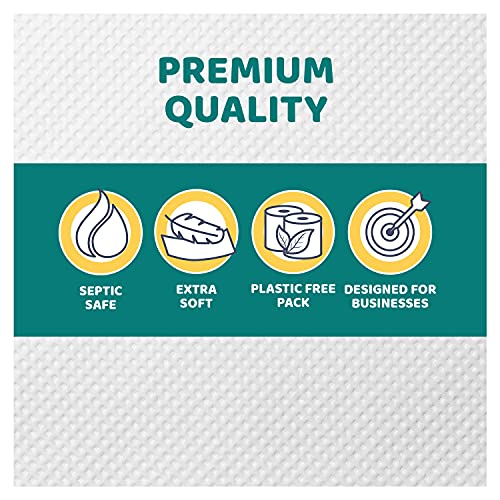Papernet Jumbo Roll Toilet Tissue | Compatible with Universal Dispenser | 8 Rolls 2 ply 700’ x 3.4’