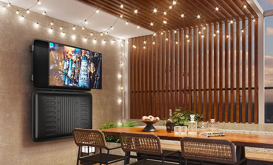 The TV Shield E-Series 58-65 Inch Outdoor TV Enclosure, Weatherproof Cover - size: 58-65"