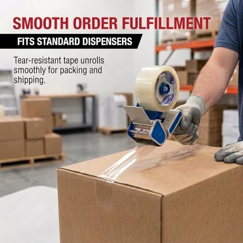 Tape Logic Packing Tape (18-Rolls), 2" x 55 yd - Heavy Duty Packaging Tape Refill for Shipping, Moving, Order Fulfillment, Acrylic 2.6 Mil - size: 18-Rolls
