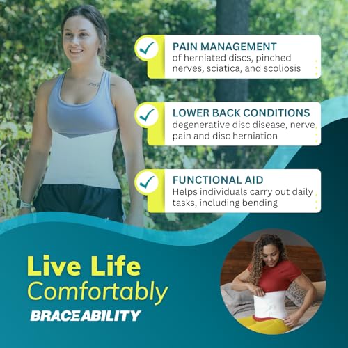 BraceAbility Plus Size 3XL Bariatric Back Brace - XXXL Big and Tall Lumbar Support Girdle for Obesity Lower Back Pain in Extra Large, Heavy or Overweight Men and Women (Fits 55"-61") - size: 3XL