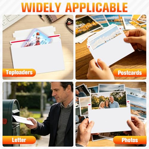 300 Pack Rigid Mailers, 7"x4.35" Premium Trading Card Shipping Envelopes - size: 300 Pack
