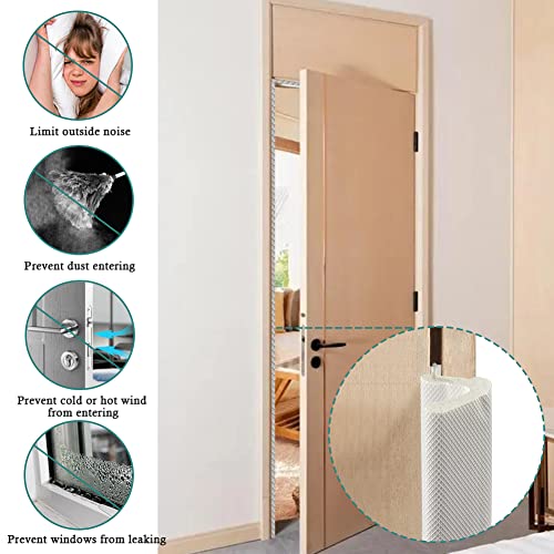 LSGCQ Kerf Weather Stripping for Door Seal Strip, 26 Ft, White - color: White, size: 26 Ft