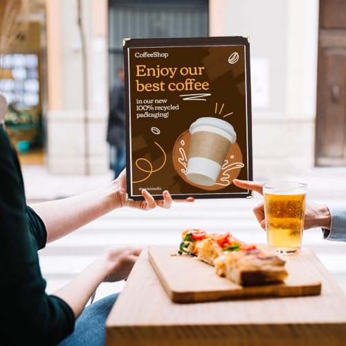 2Pcs 8.5 x 11" Menu Covers, 1 Page Transparent Restaurant Menu Cover - size: 1 Page