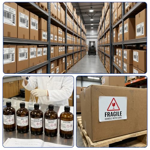 ESSENTIAL 4" x 3" Direct Thermal Labels, 1" Core (850 Labels, 1Roll) - size: 4"x3"