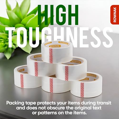 Clear Packing Tape 24 Rolls - Heavy Duty Packaging Tape 2.7mil Thick, 2.0 in. Wide x 60 Yards - Strong Adhesive, Silent, Reliable Package Tape for Home Office Shipping Moving Sealing - size: 24rolls/ 2.7mil/ 60yard