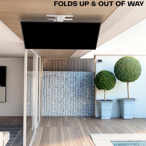 VIVO Swivel Electric Ceiling TV Mount, 37-86 in Screens, MOUNT-E-FD85S-W - color: White, size: 37" to 86" TVs
