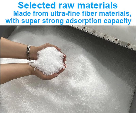 Oil Absorbent Socks Oil Boom Soak Up For Clean Oil Spills Diesel Fuel Hydrocarbon Based Fluids 5Pack 6 Gallon (27L) Absorbency Per Sock 5*118in(12.7cm*3m)(Size:5 pieces 12.7cm*3m,Color:White)