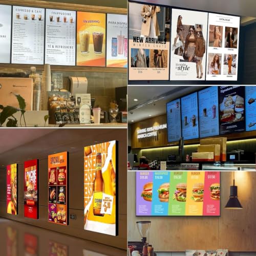 43 inch 4K Digital Signage Display, 2000nits High Brightness, LCD Monitor Slim Fit Frameless Advertising Display, Wall Mount Digital Display, CMS Remote Publishing, 7/24 Timer Switch, Built-in Speaker - size: 43"+2000nits