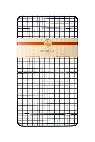 Mrs. Anderson's Baking Professional Nonstick Cooling Rack, Heavy Duty Silicone-Coated Steel, 10 x 18 x 0.75-Inches - size: Non-Stick, 10-Inches x 18-Inches