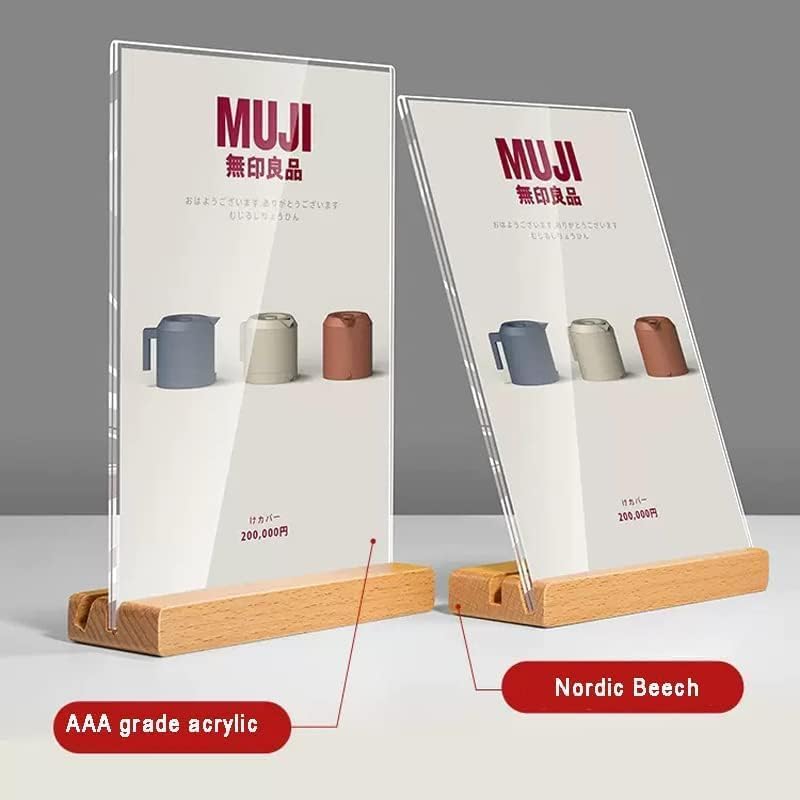 Acrylic Sign Holder (Horizontal A6 148×105mm/5.83×4.13 inches)