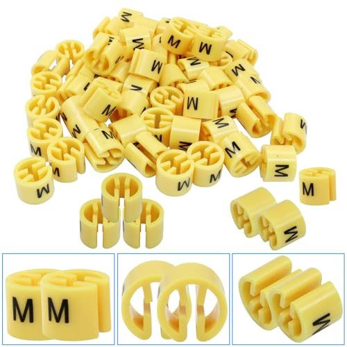 Clothes Hanger Marker, Yellow, M Size, 100Pcs - color: Yellow-m