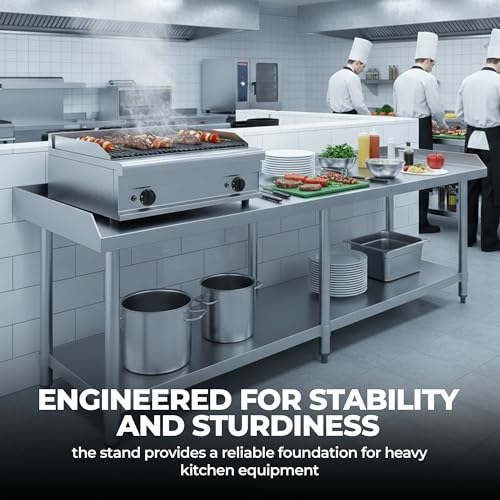 72" x 30" Stainless Steel Equipment Stand, 24" Tall - size: 72" x 30"