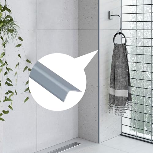 Aluminum Angle Stock, L-Shaped Grey, 13.9 Inch Length, 4Pcs - color: Grey, size: 13.9 Inch
