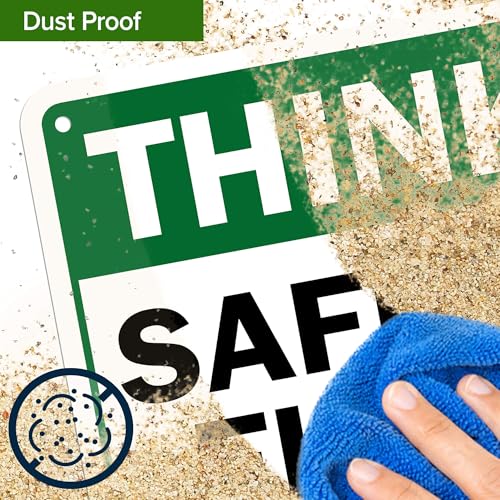 Think Safety First Wear Personal Protective Equipment Sign, 7"x10" - size: 7x10 Polyethylene