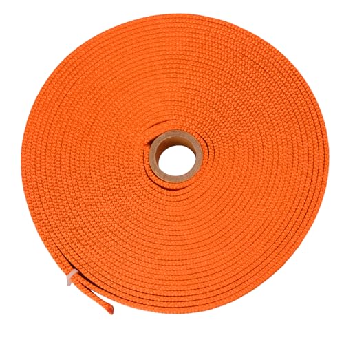SEPEAK 1 inch Nylon Tubular Webbing UIAA Certified,1pc, Orange,10 Yard - color: Orange, size: 1 inch x 10 yard