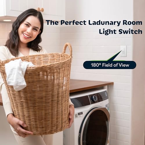 TOPGREENER Motion Sensor Light Switch, No Neutral Required, White, 6 Pack - color: White, size: 6 Pack