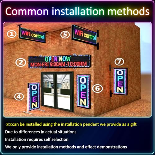 39"X14" Led Sign,Programmable Scrolling Outdoor Digital Business Custom Display Waterproof Ip65 - size: P10 39"x14"