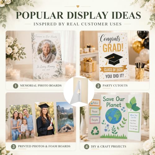 Marspark 12 Pack Poster Stand,10 Inch,White - color: White, size: 10 Inch