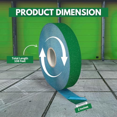 DuraMark RPT-750 Reflective Pavement Marking Tape, Green, 2 in x 108 ft - color: Green, size: 2 Inch x 108 Ft