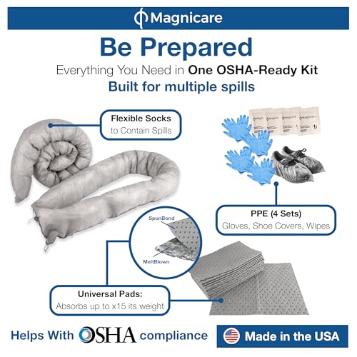 Spill Kit OSHA Approved | Biohazard Clean up Kit - 2 Pack