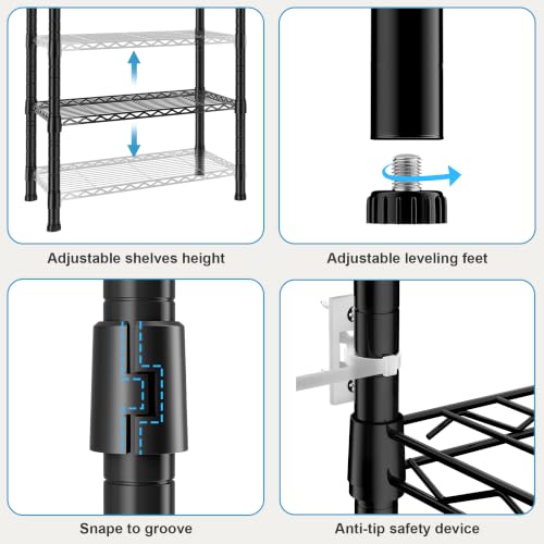 Expandable Closet System Heavy Duty Clothes Rack for Hanging Clothes