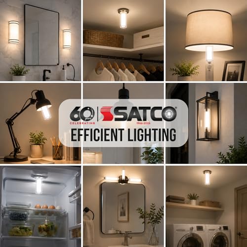 Satco 3 Watt PLS LED Light Bulb, Selectable 2700 3000 3500 4000 5000 Kelvin, G23 2 Pin Base, Type A B Omni, 120-277 Volt, 410 Lumens Commercial CFL Replacement, S29880 (2 Pack)