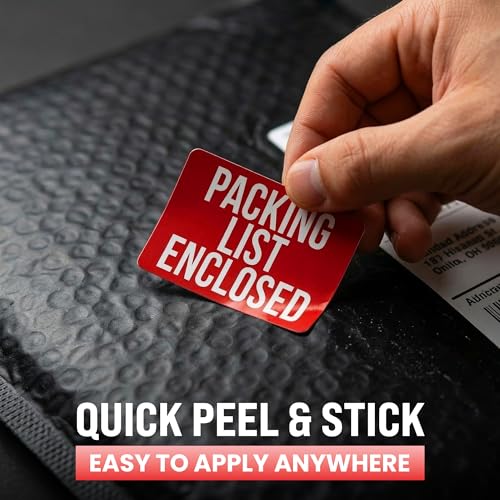 500pcs Packing List Enclosed Stickers, 2" x 3"