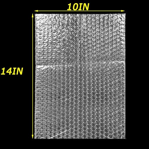 50Pcs 10” x14” Bubble Pouches Wrap Bags Sleeves for Packaging Shipping - size: 10"x 14"-50PCS