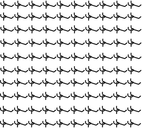 FactorDuty 100 Pack 2 inch Length Steel Black PEG Board Pegboard Shelving Hooks Wholesale Lot 20 lbs PEG Hooks Organizer Tools for Craft Storage, Garage, Kitchen, Tools and More - size: 2" - 100 Pack