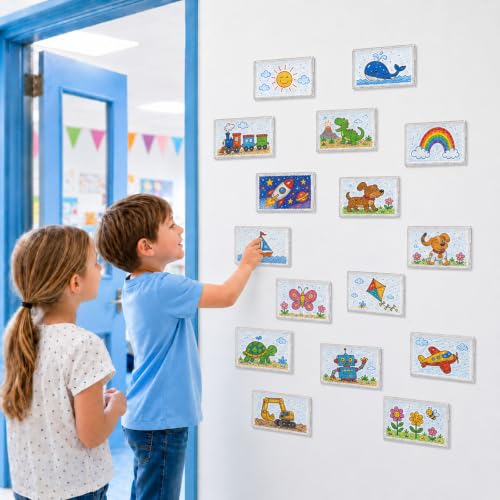 30 Pcs 3 x 2 Acrylic Wall Mount Sign Holders with Tape Adhesive - style: 30 Pcs-3×2 Inch-Horizontal