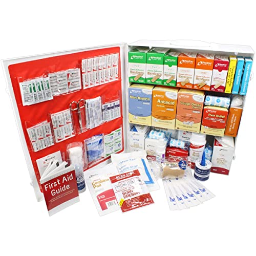 OSHA & ANSI Class A+, Type 1 & 2, 3-Shelf Cabinet - Pocket Liner-100 Person