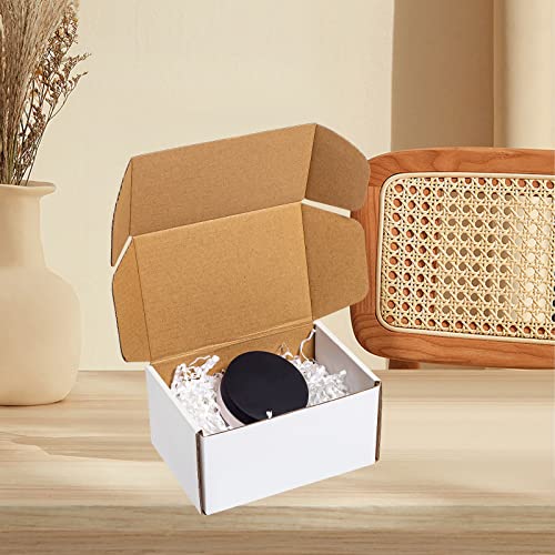 Wowxyz White Shipping Boxes 6x4x3" 60 Pack Corrugated Cardboard Box Mailer - size: 6x4x3"