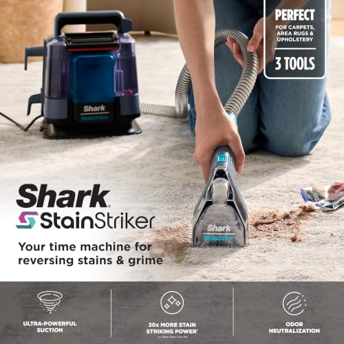 Shark StainStriker Portable Carpet/Upholstery Cleaner, 3 Tools, PX206BRN - style: StainStriker + 3 Tools + XL Cleaning Solutions